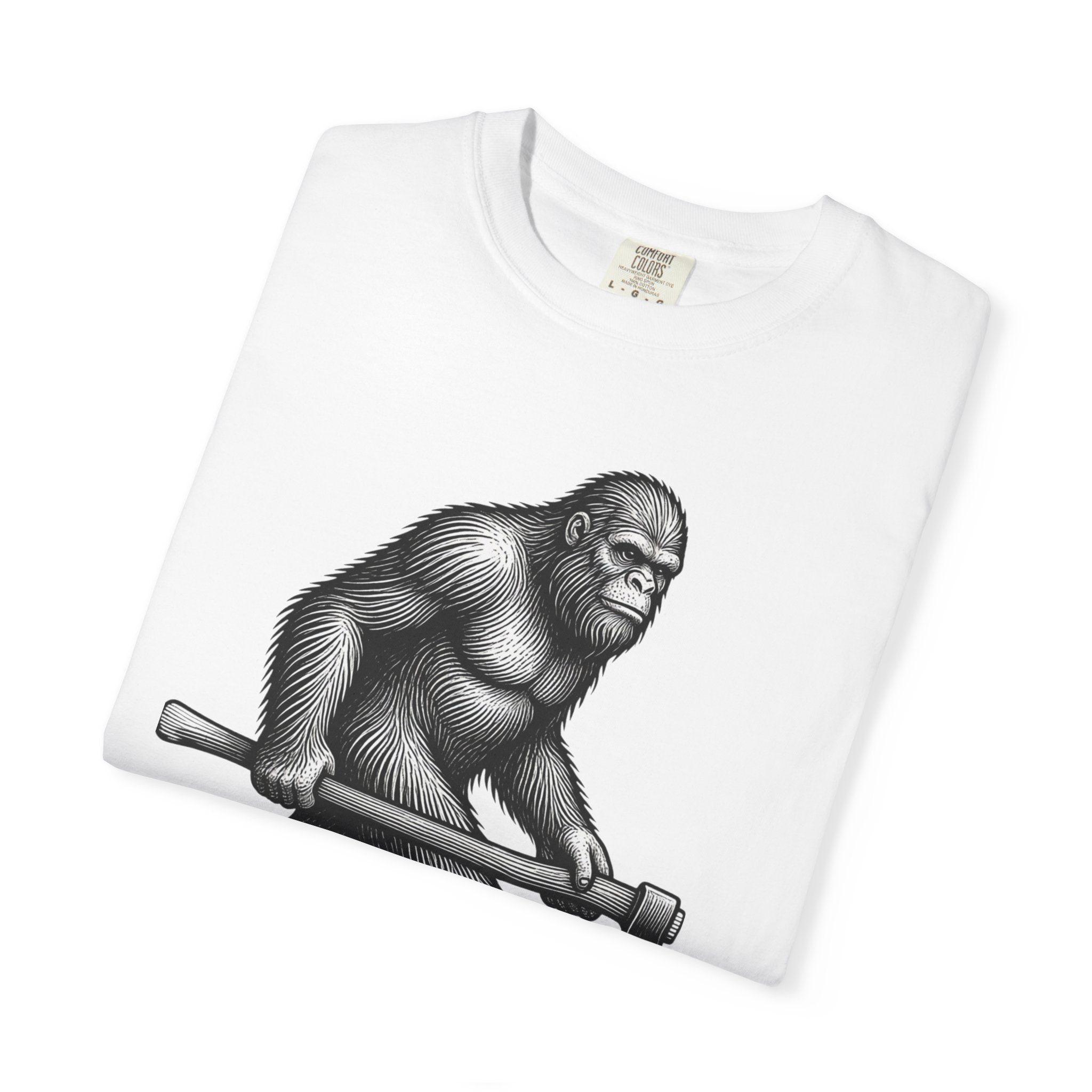 Sasquatch with Axe T-shirt | Vintage Bigfoot Illustration USA