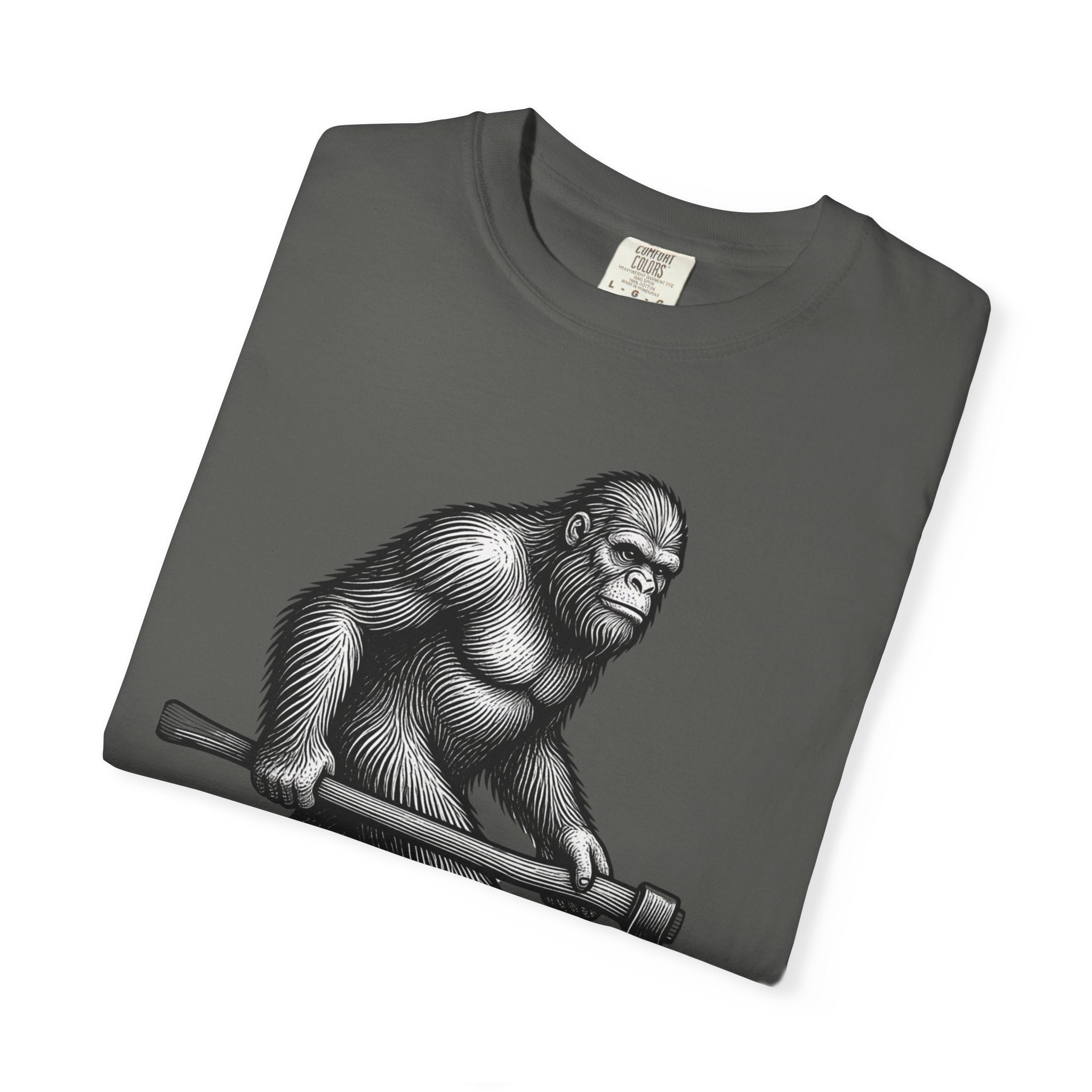 Sasquatch with Axe T-shirt | Vintage Bigfoot Illustration USA