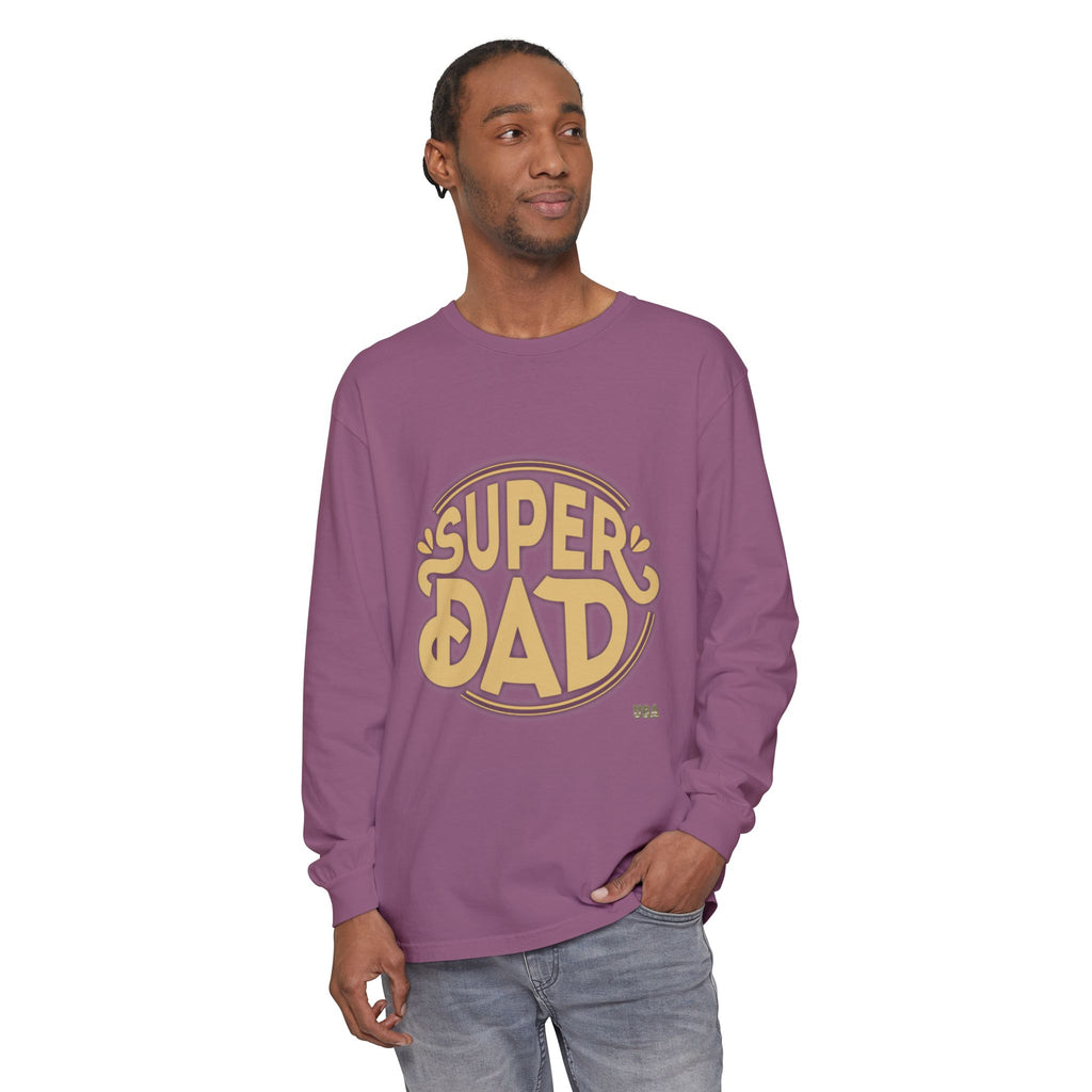 Super Dad Retro Badge Long Sleeve T-Shirt | Father’s Day Tee