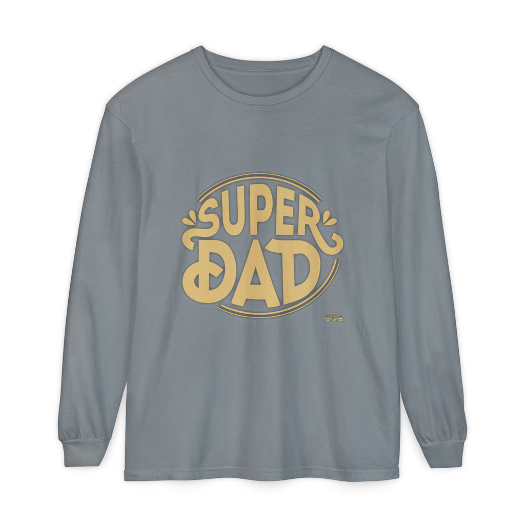Super Dad Retro Badge Long Sleeve T-Shirt | Father’s Day Tee