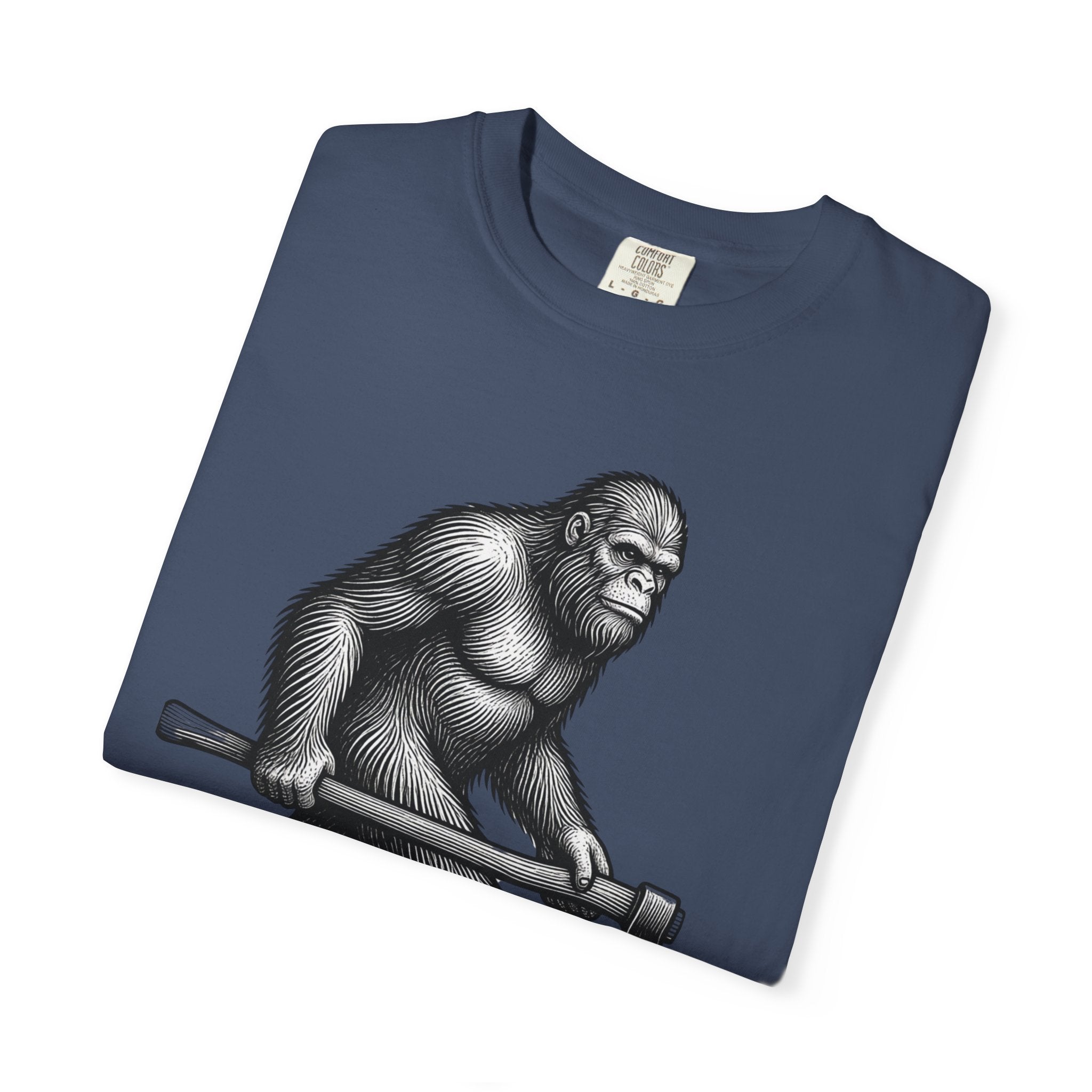Sasquatch with Axe T-shirt | Vintage Bigfoot Illustration USA