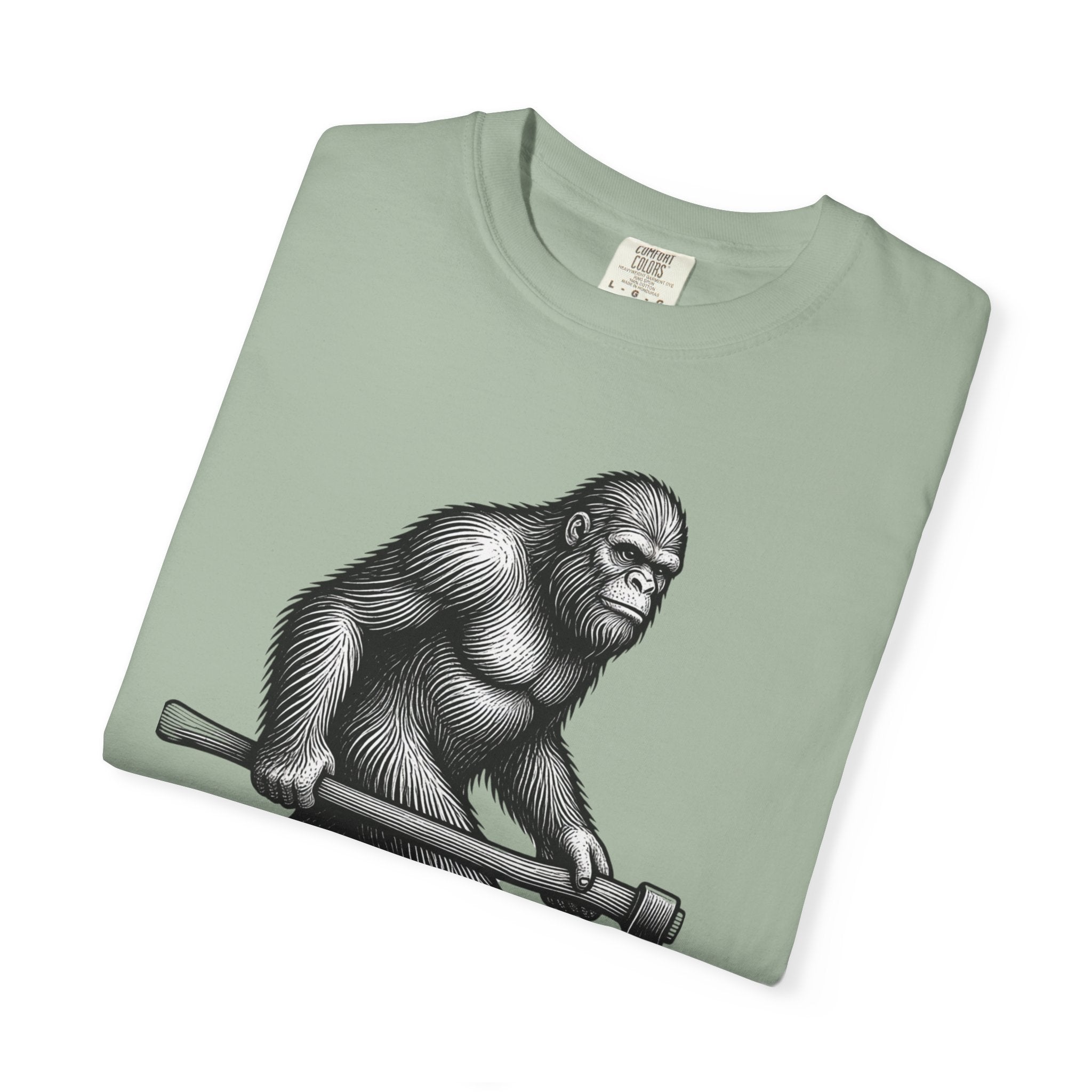 Sasquatch with Axe T-shirt | Vintage Bigfoot Illustration USA