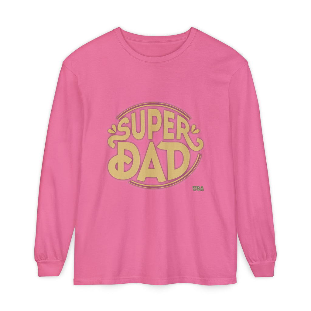 Super Dad Retro Badge Long Sleeve T-Shirt | Father’s Day Tee