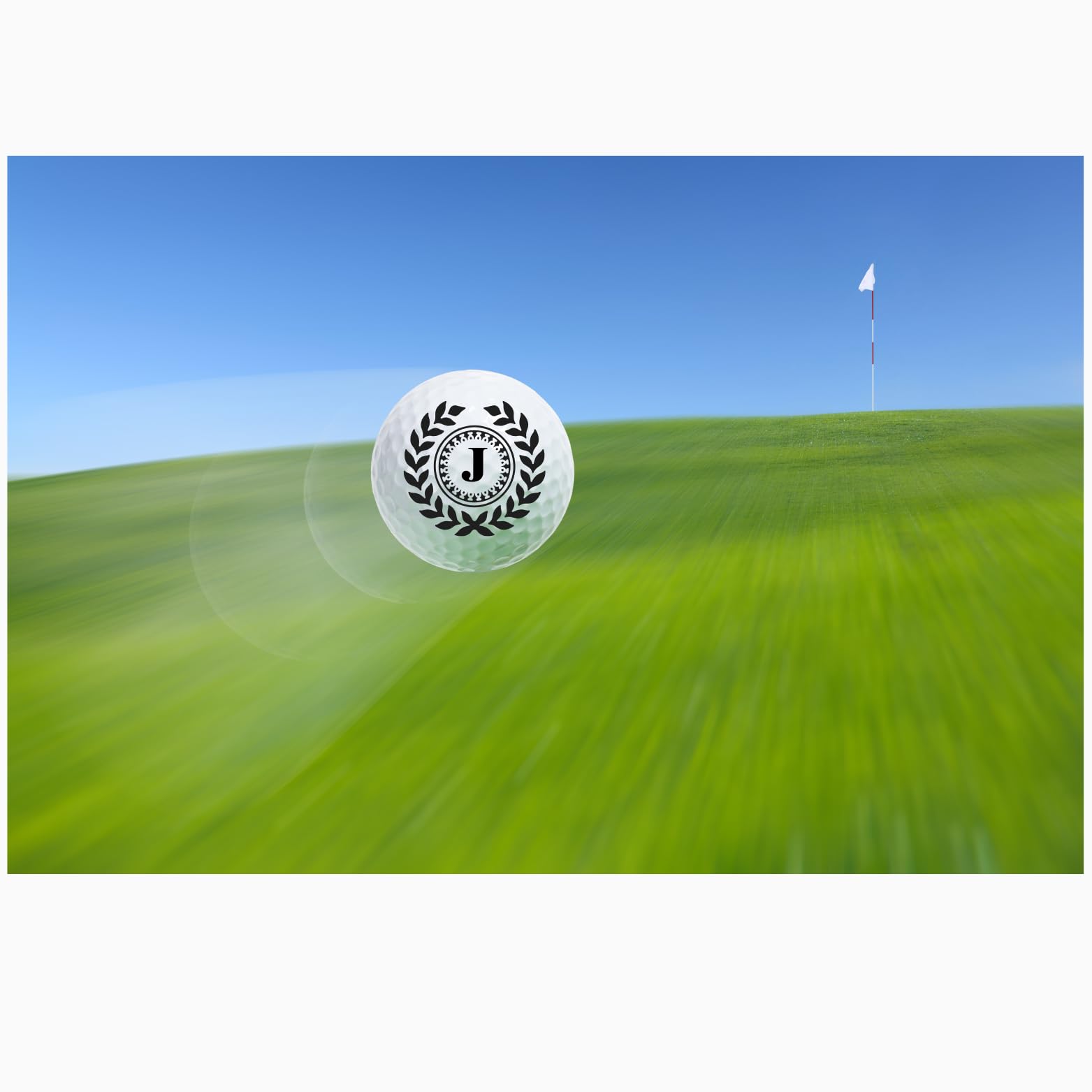 Personalized Custom Golf Balls Beautiful Shield Royalty | Multiple Designs Monogrammed Golf Gifts & Accessories. Includes Golf-Balls,Towel,Divot.