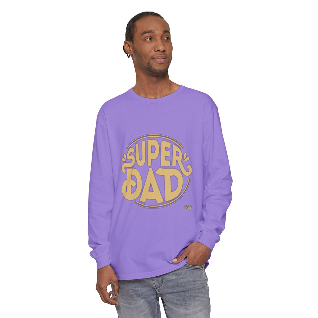 Super Dad Retro Badge Long Sleeve T-Shirt | Father’s Day Tee
