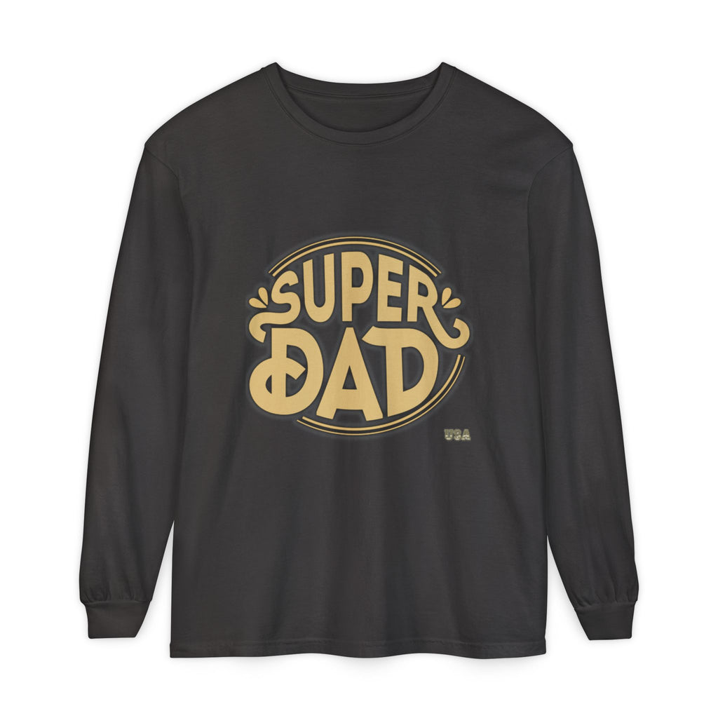 Super Dad Retro Badge Long Sleeve T-Shirt | Father’s Day Tee