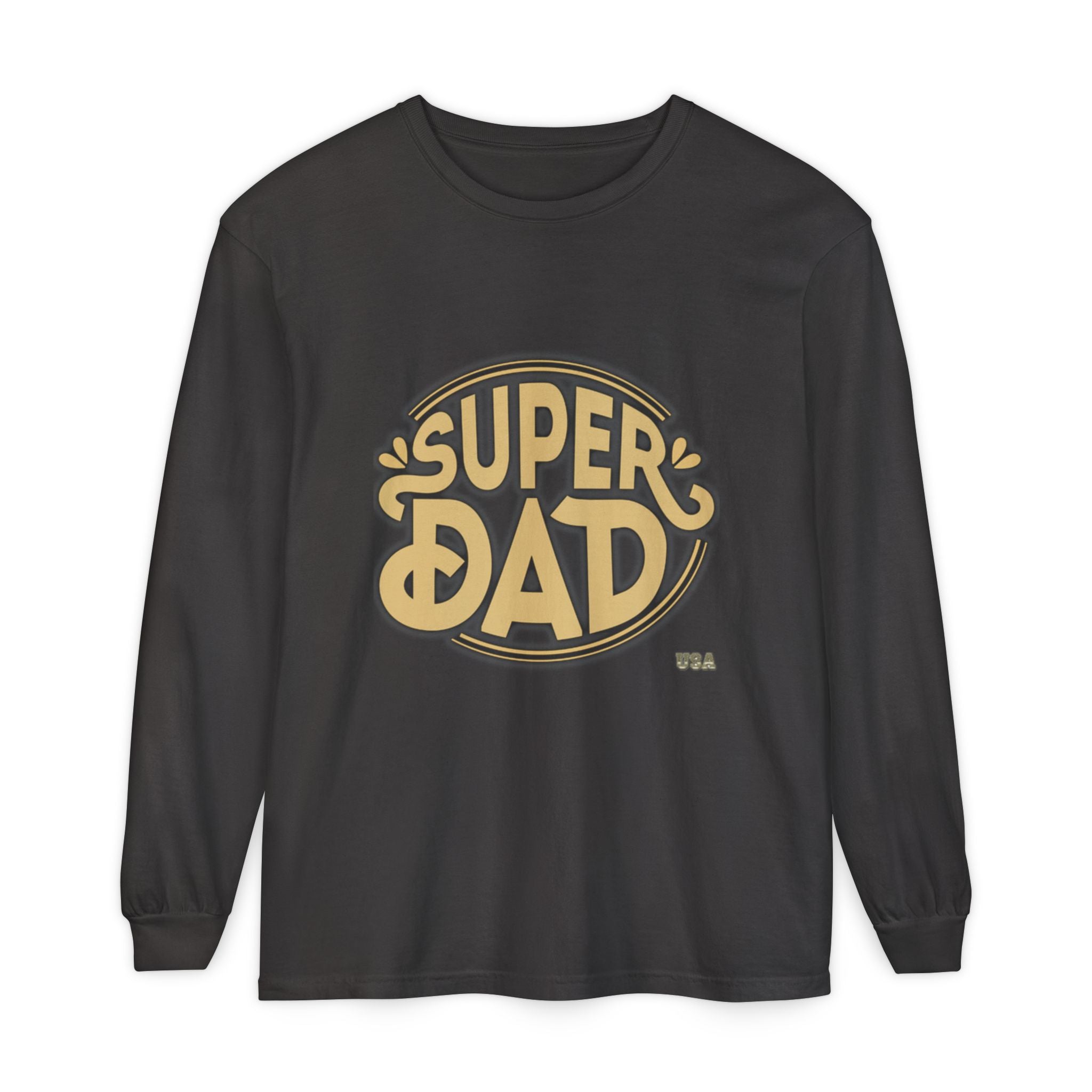 Super Dad Retro Badge Long Sleeve T-Shirt | Father’s Day Tee