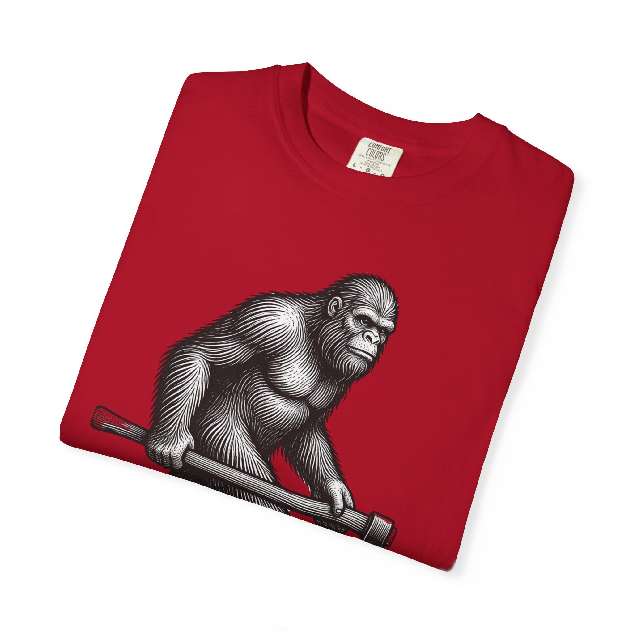 Sasquatch with Axe T-shirt | Vintage Bigfoot Illustration USA