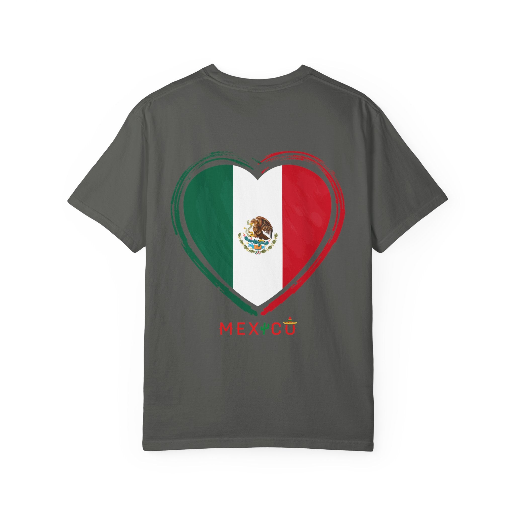 Mexican Flag Heart T-Shirt | Mexico Tricolor Heart Tee