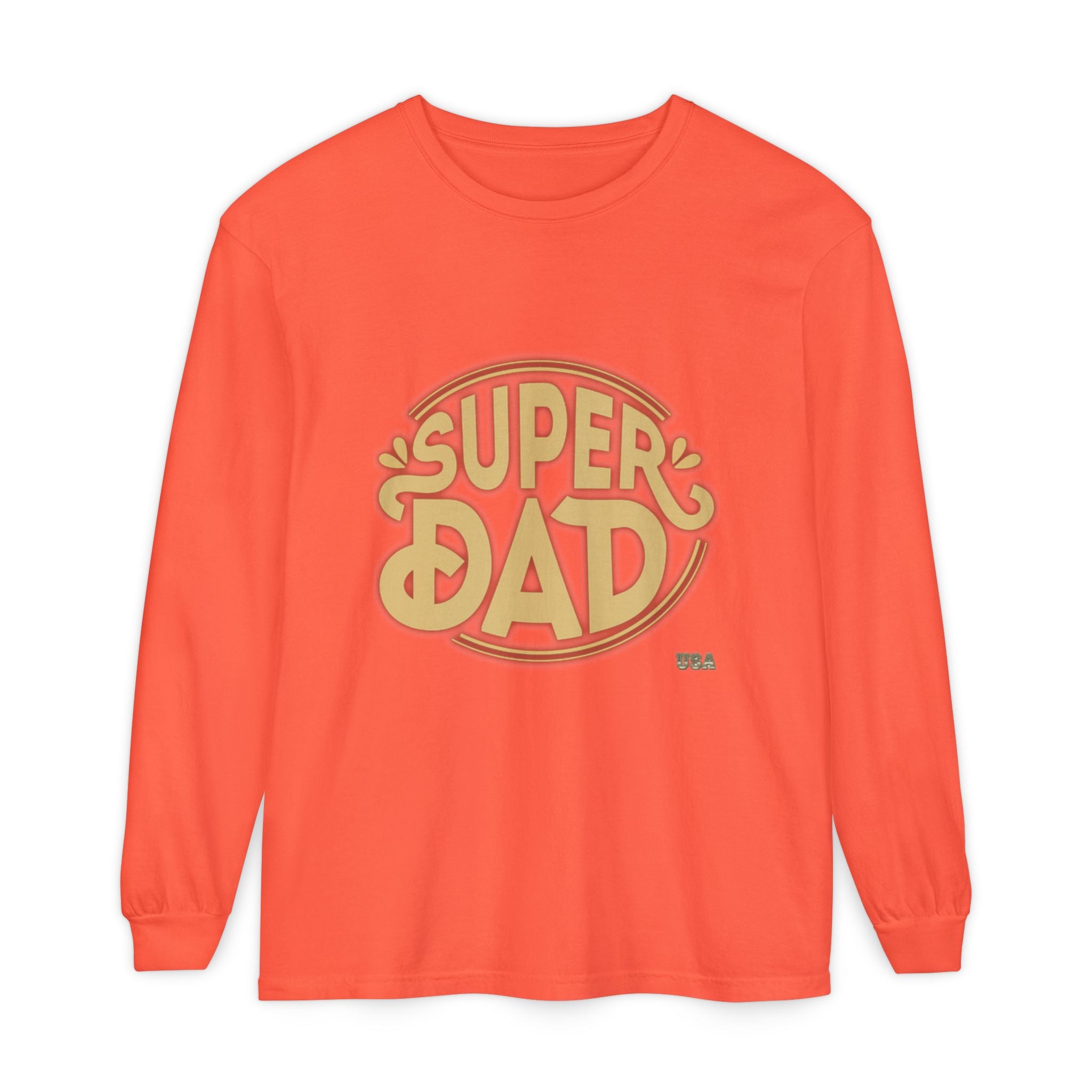 Super Dad Retro Badge Long Sleeve T-Shirt | Father’s Day Tee
