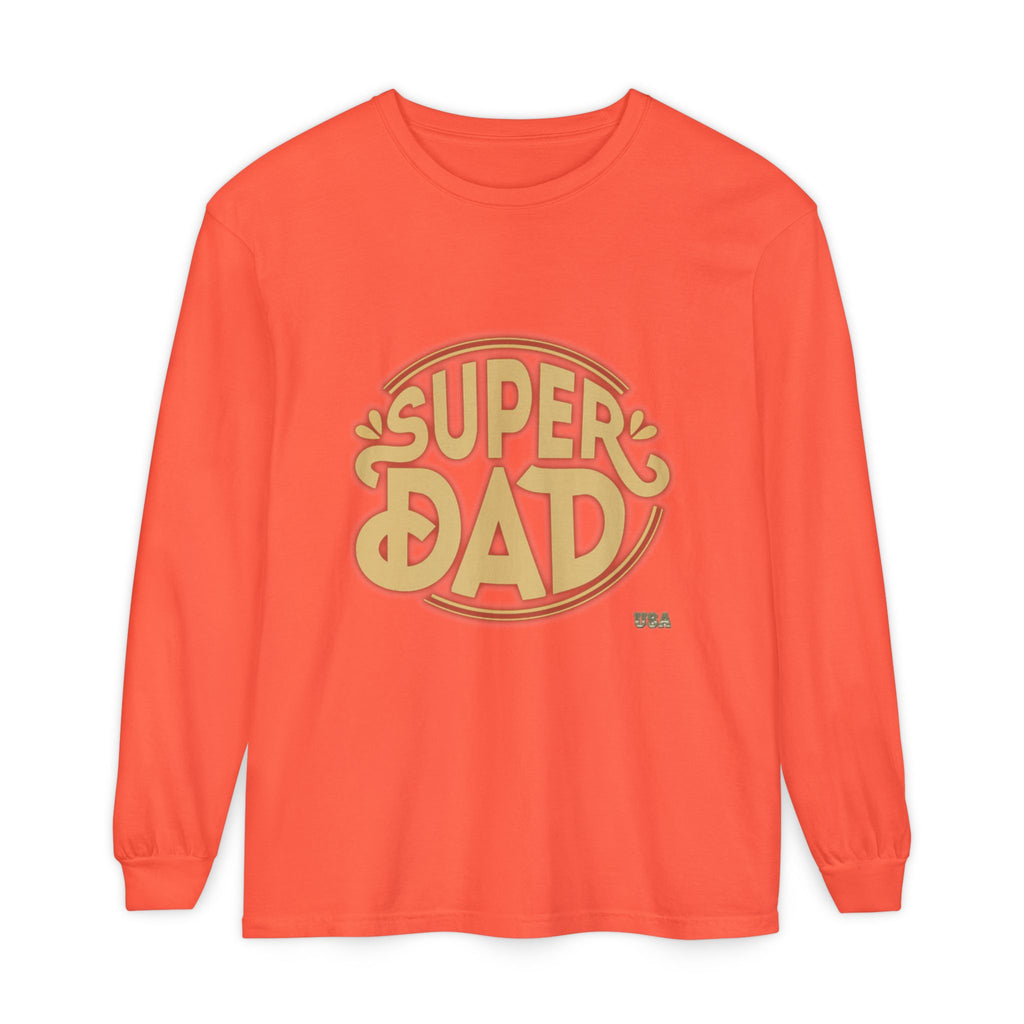 Super Dad Retro Badge Long Sleeve T-Shirt | Father’s Day Tee