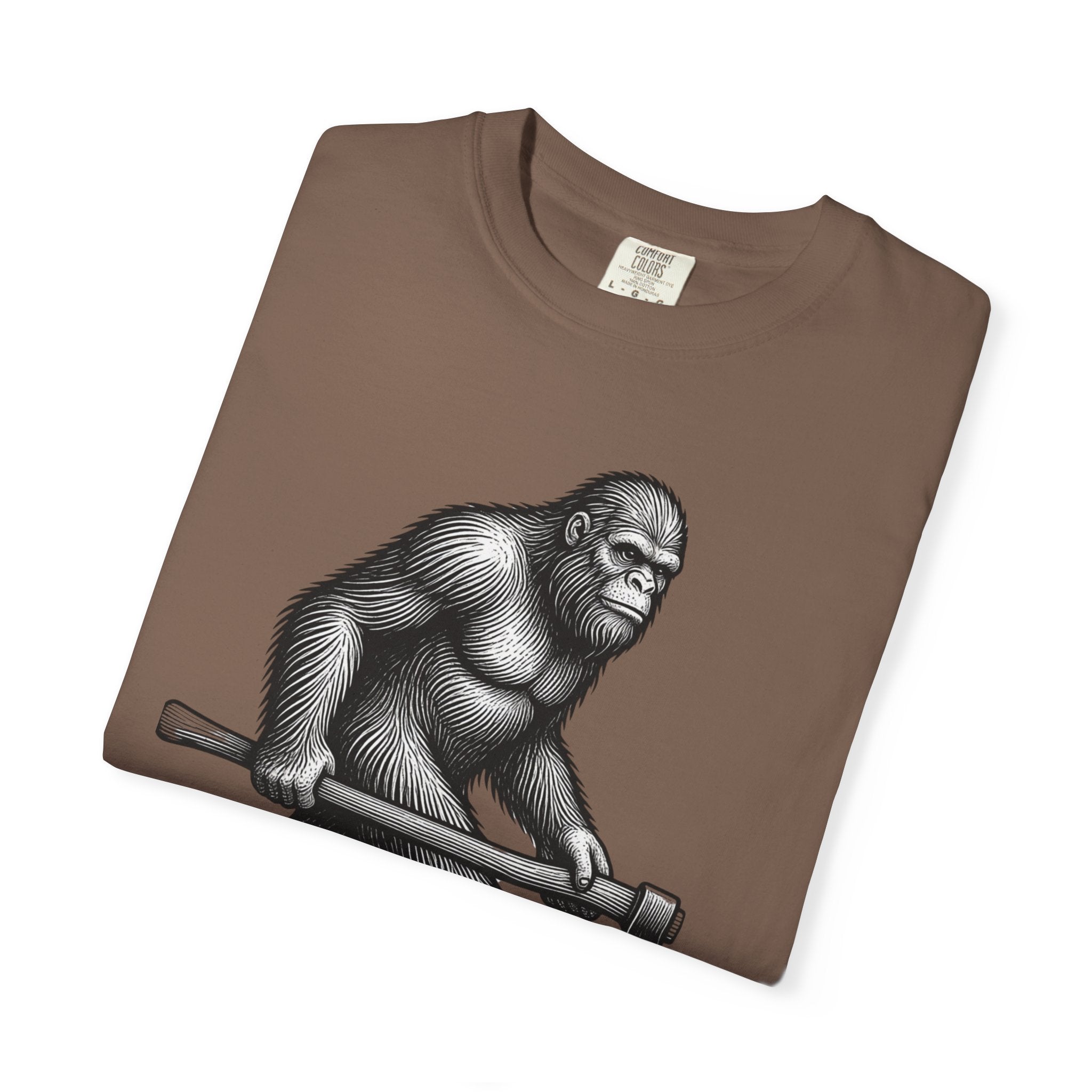 Sasquatch with Axe T-shirt | Vintage Bigfoot Illustration USA