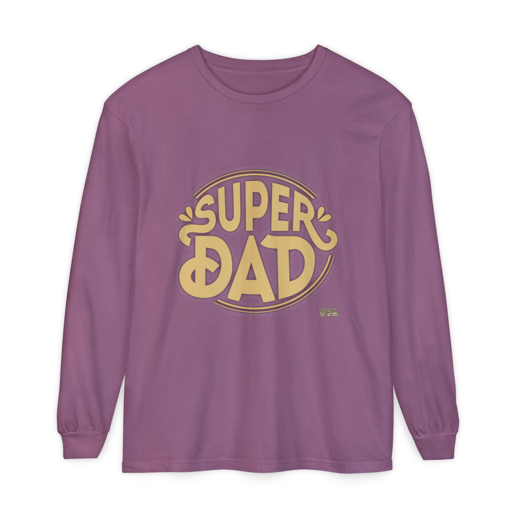 Super Dad Retro Badge Long Sleeve T-Shirt | Father’s Day Tee