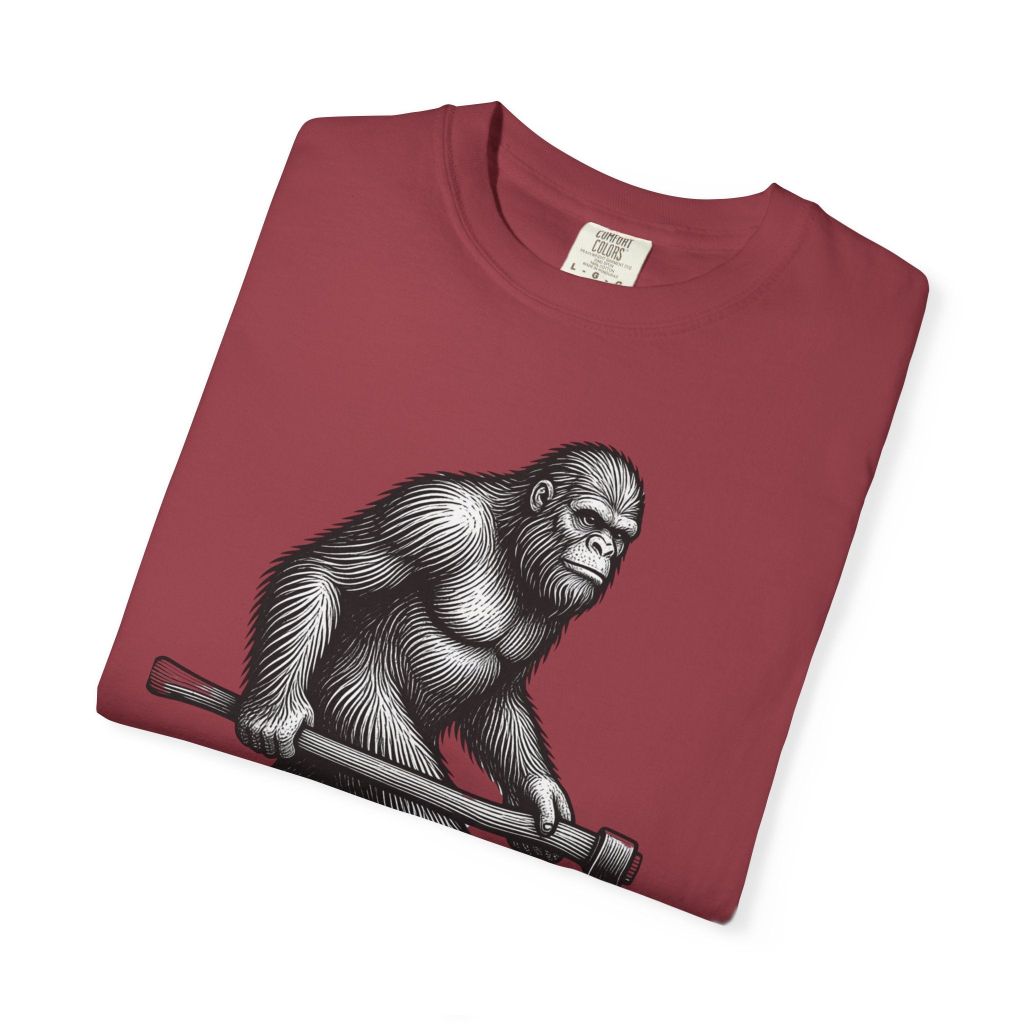 Sasquatch with Axe T-shirt | Vintage Bigfoot Illustration USA