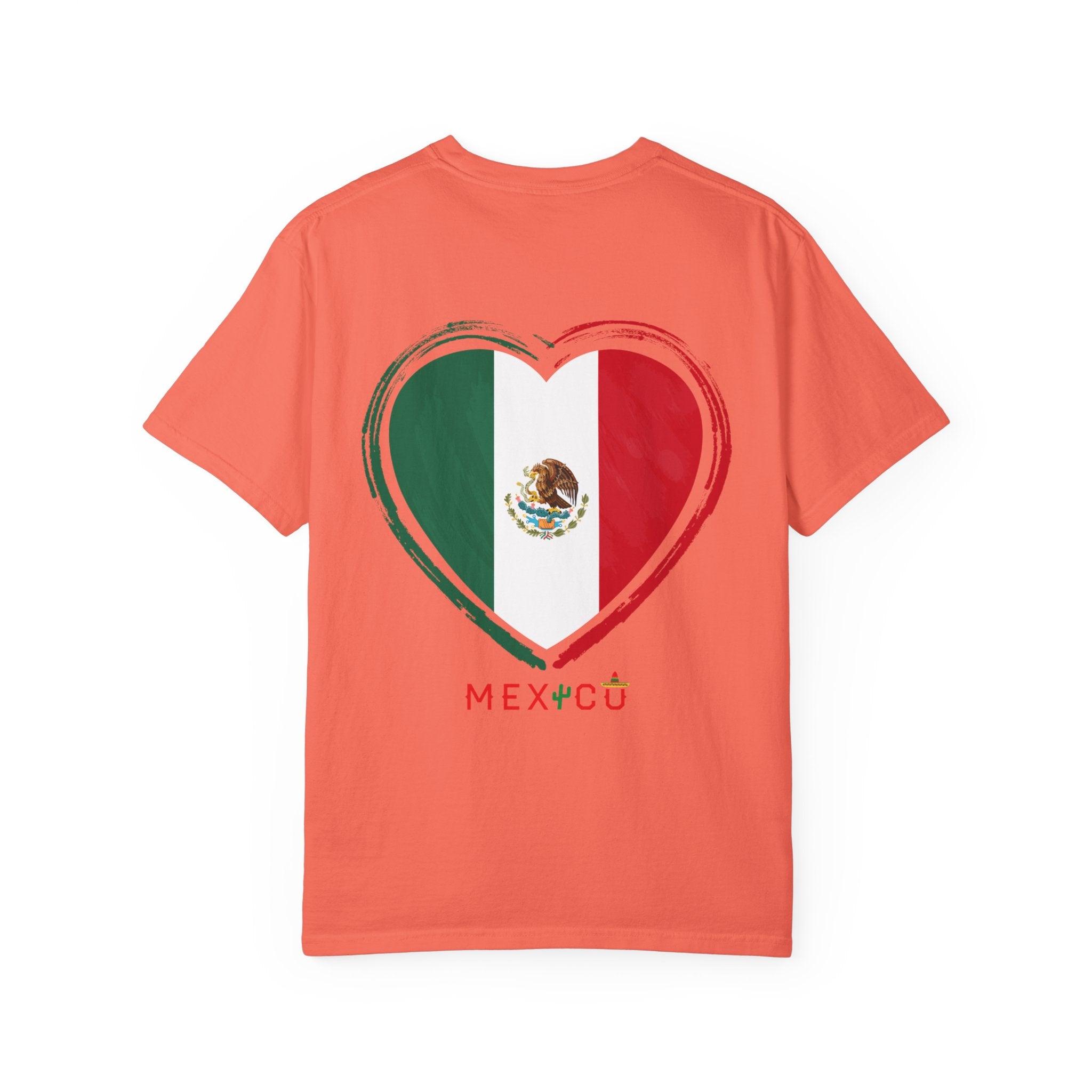 Mexican Flag Heart T-Shirt | Mexico Tricolor Heart Tee