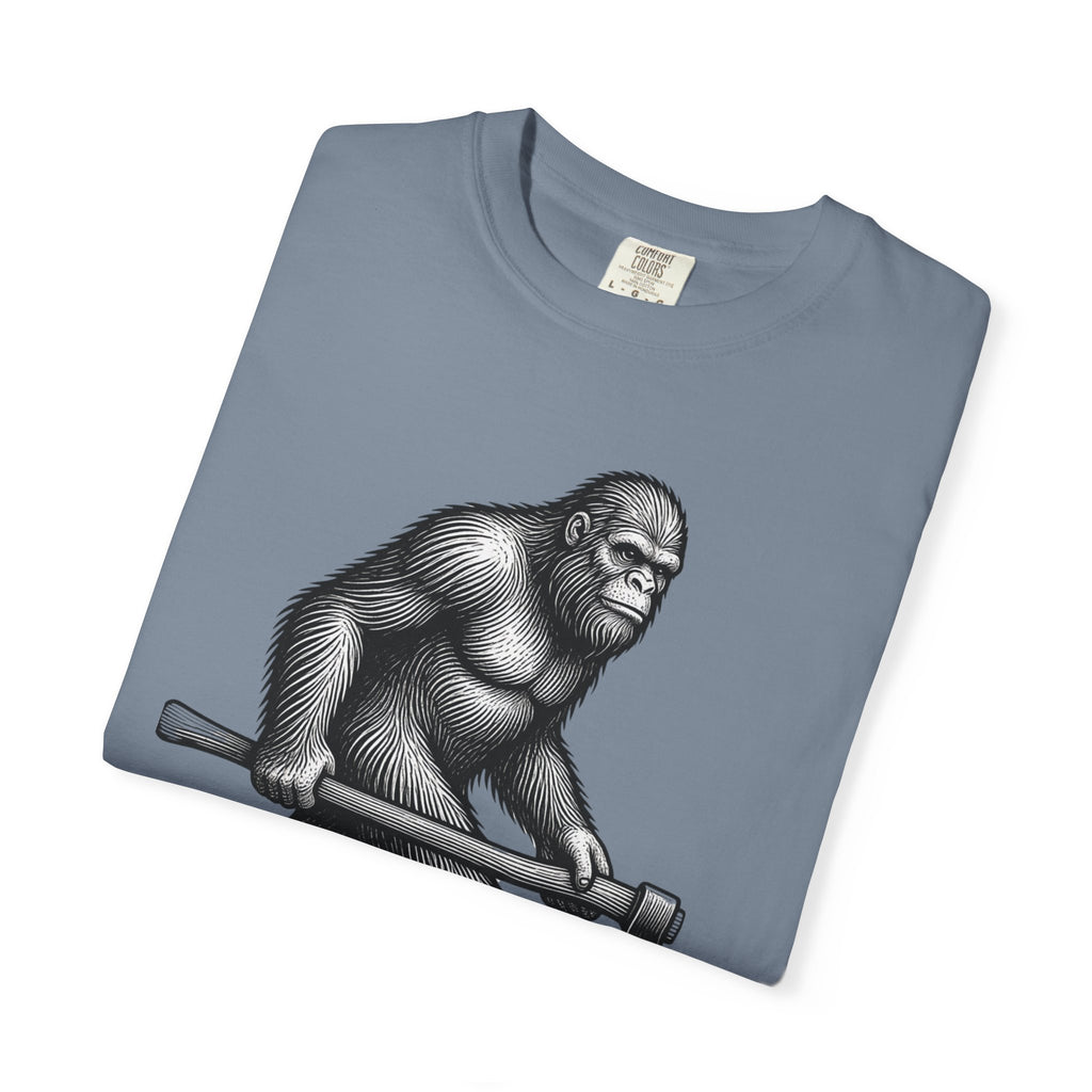 Sasquatch with Axe T-shirt | Vintage Bigfoot Illustration USA