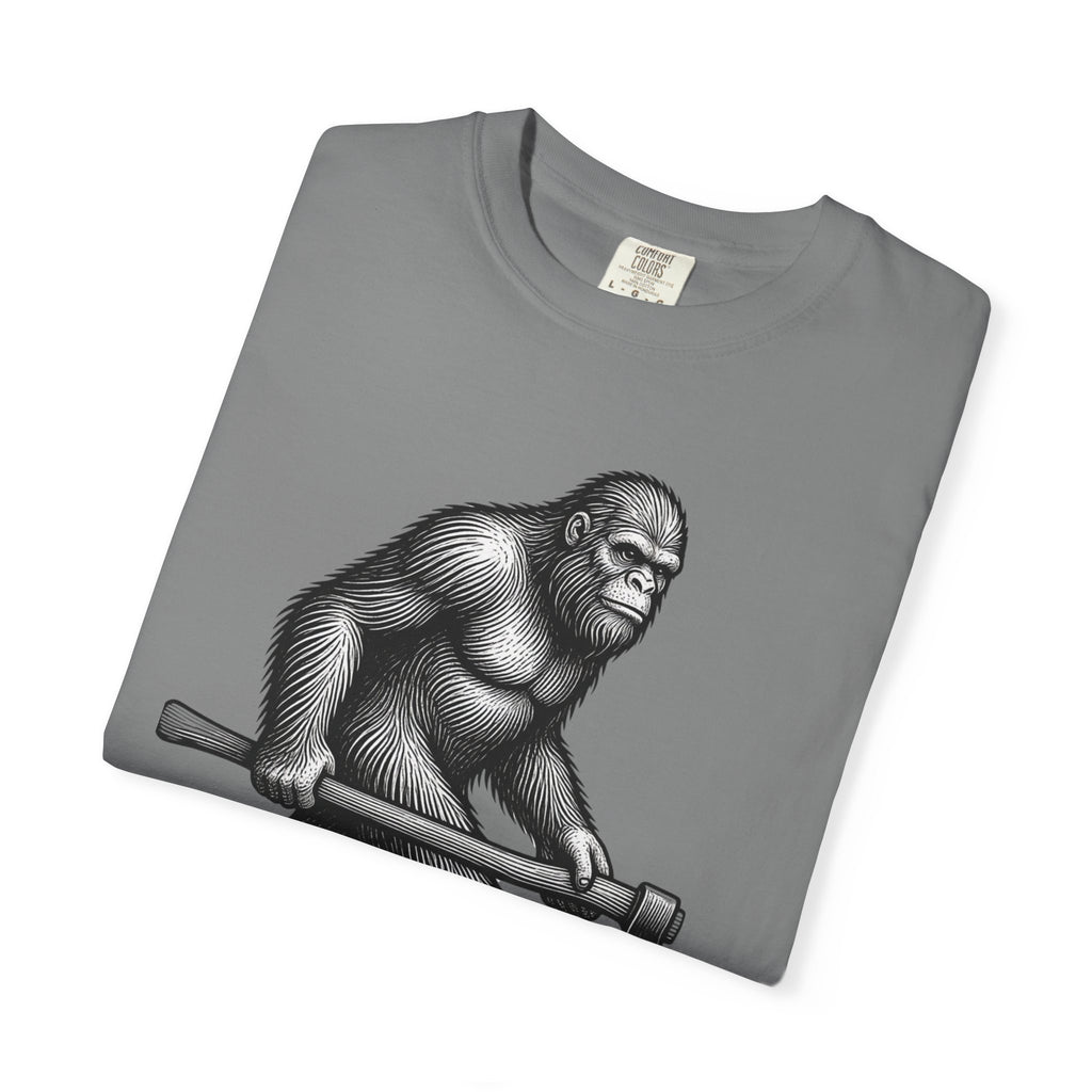 Sasquatch with Axe T-shirt | Vintage Bigfoot Illustration USA