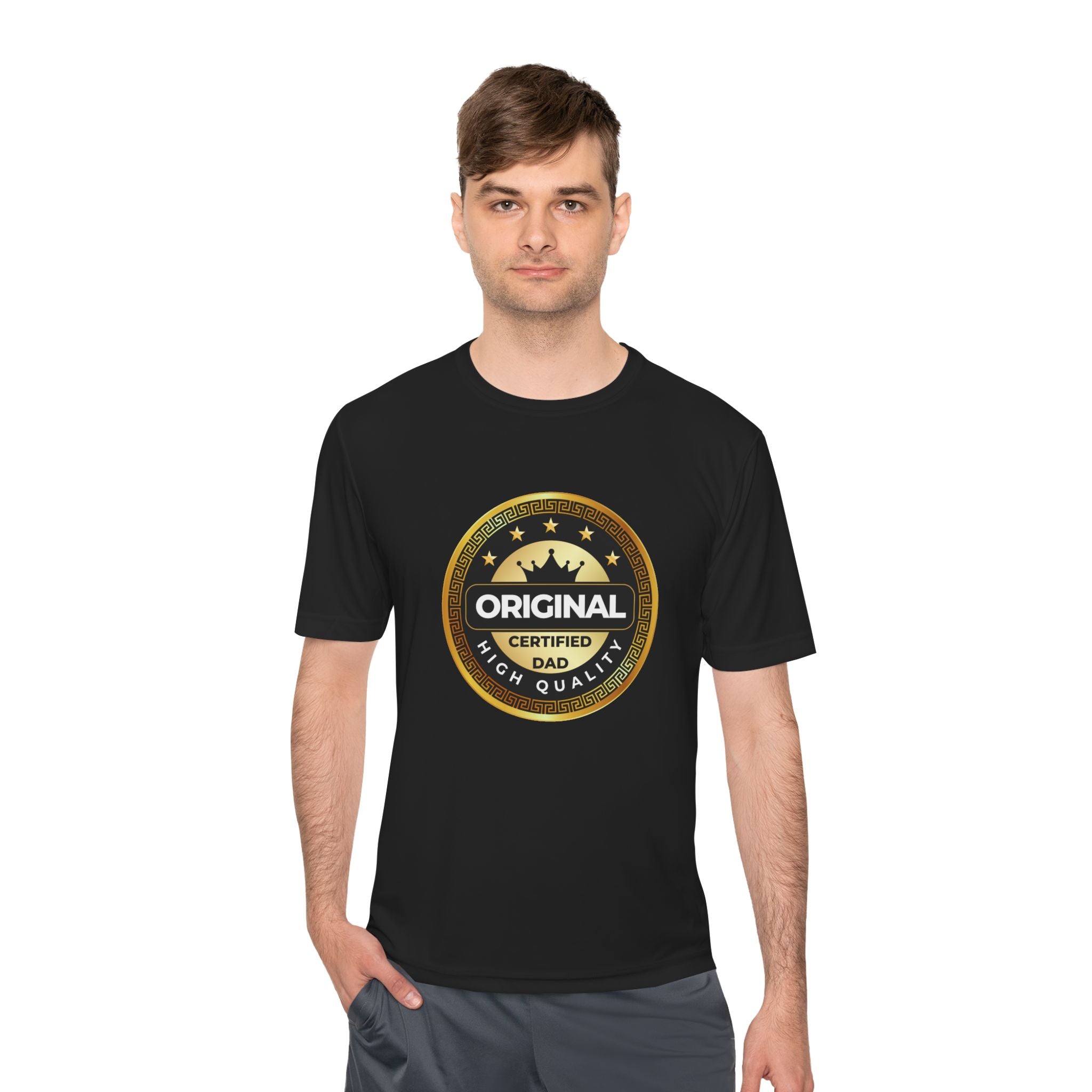 Original Certified Dad Badge Tee | Father's Day Dad Shirt