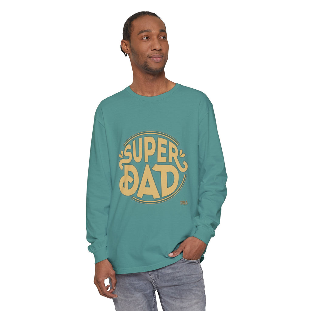 Super Dad Retro Badge Long Sleeve T-Shirt | Father’s Day Tee