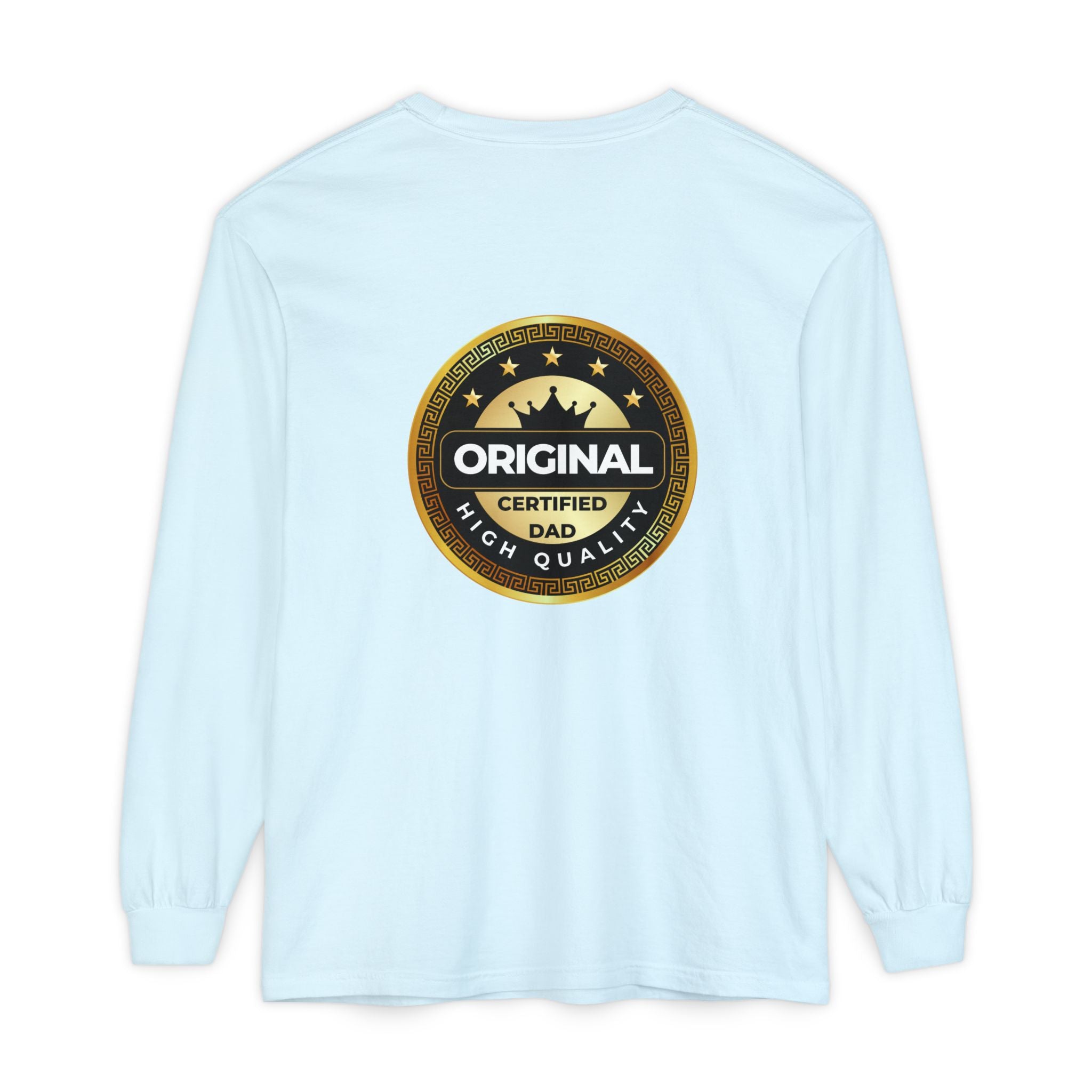 Original Certified Dad Badge T-Shirt | Long Sleeve, Vintage Seal Design