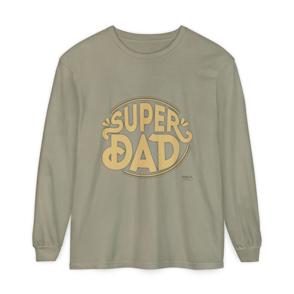 Super Dad Retro Badge Long Sleeve T-Shirt | Father’s Day Tee