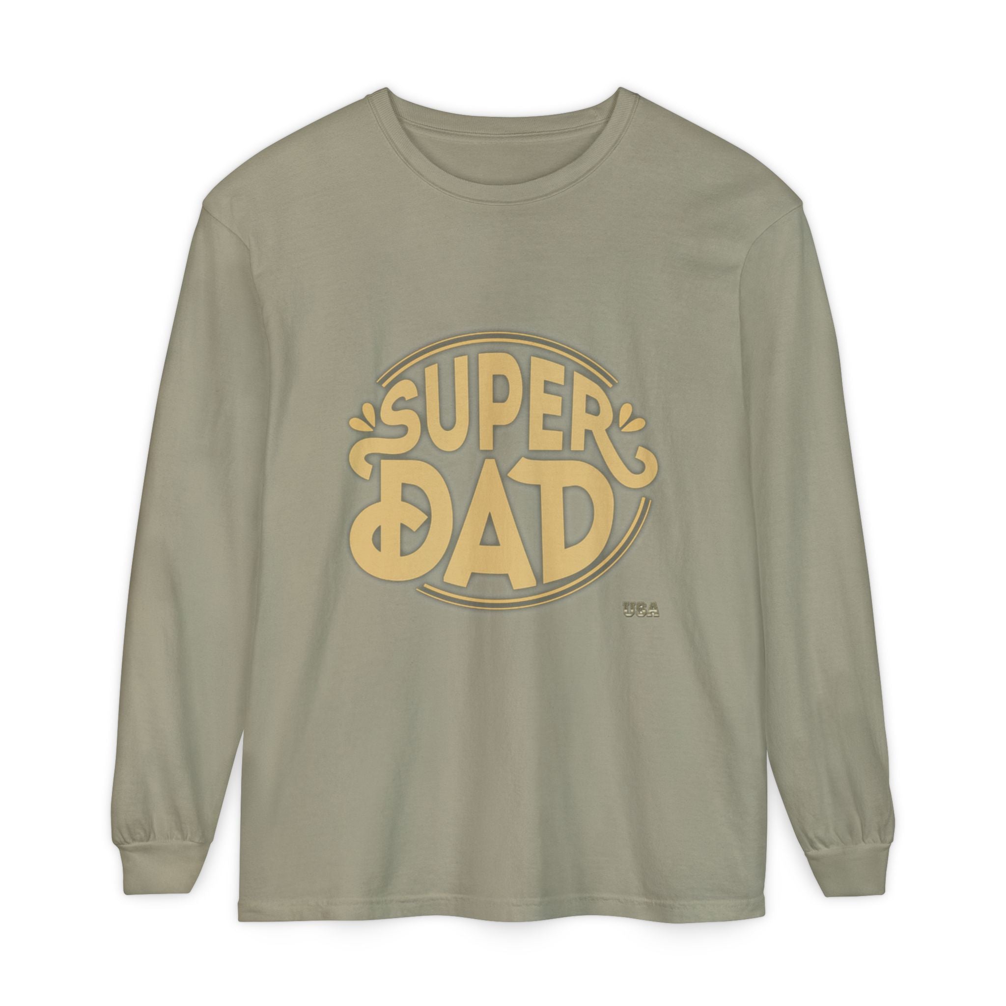 Super Dad Retro Badge Long Sleeve T-Shirt | Father’s Day Tee