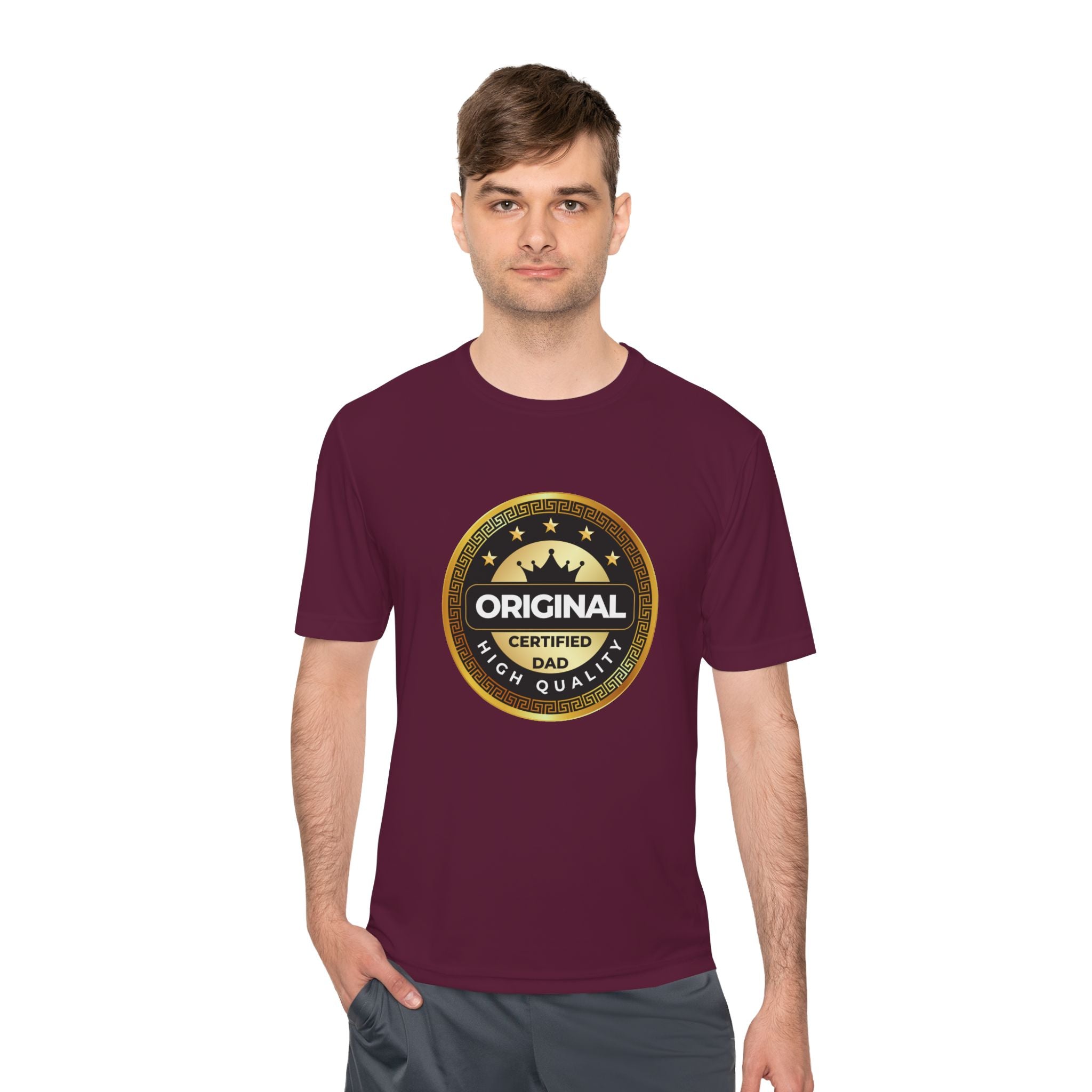 Original Certified Dad Badge Tee | Father's Day Dad Shirt