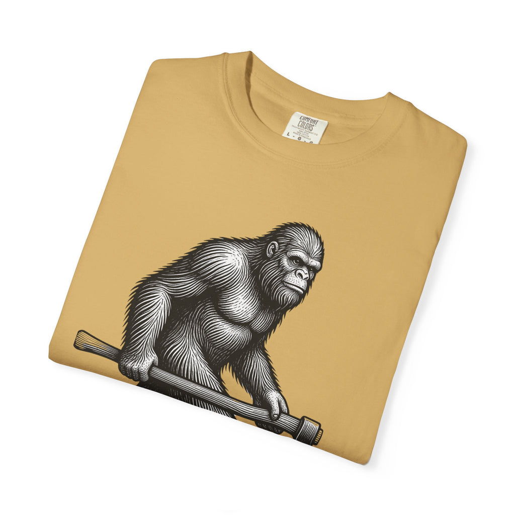 Sasquatch with Axe T-shirt | Vintage Bigfoot Illustration USA