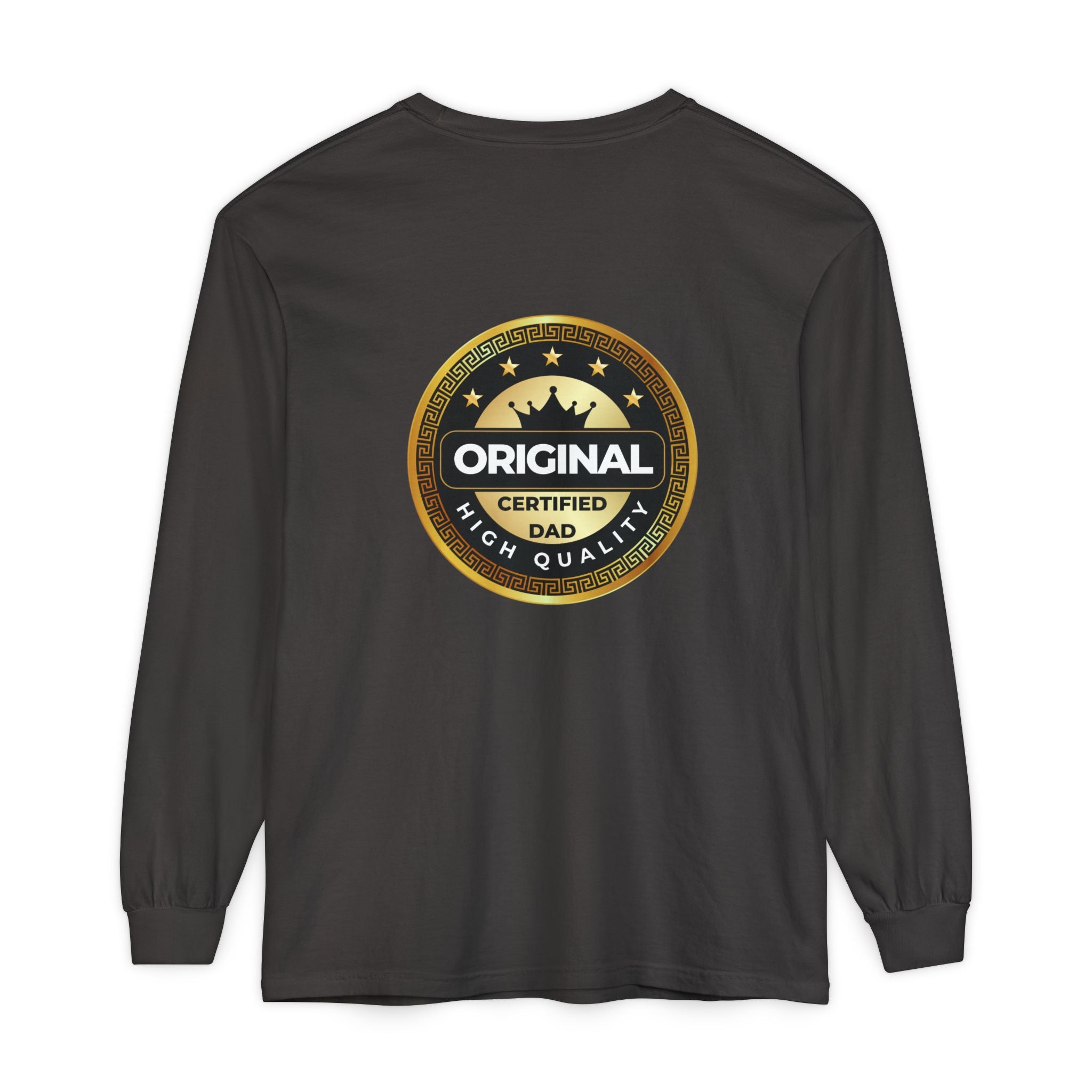 Original Certified Dad Badge T-Shirt | Long Sleeve, Vintage Seal Design