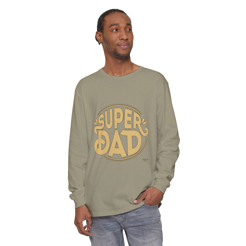 Super Dad Retro Badge Long Sleeve T-Shirt | Father’s Day Tee