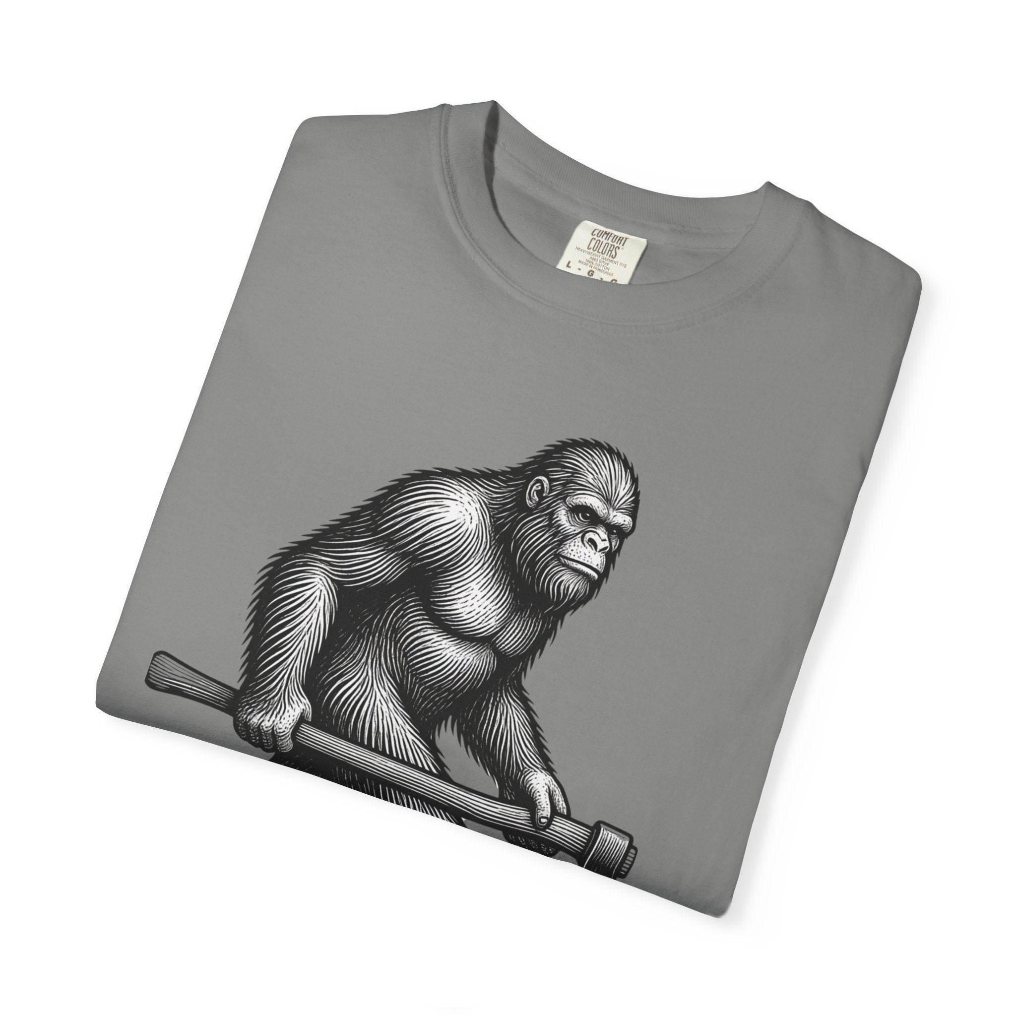Sasquatch with Axe T-shirt | Vintage Bigfoot Illustration USA
