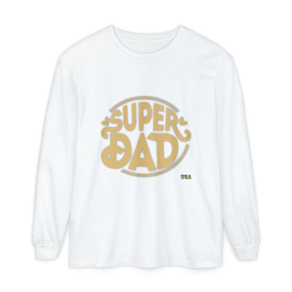 Super Dad Retro Badge Long Sleeve T-Shirt | Father’s Day Tee