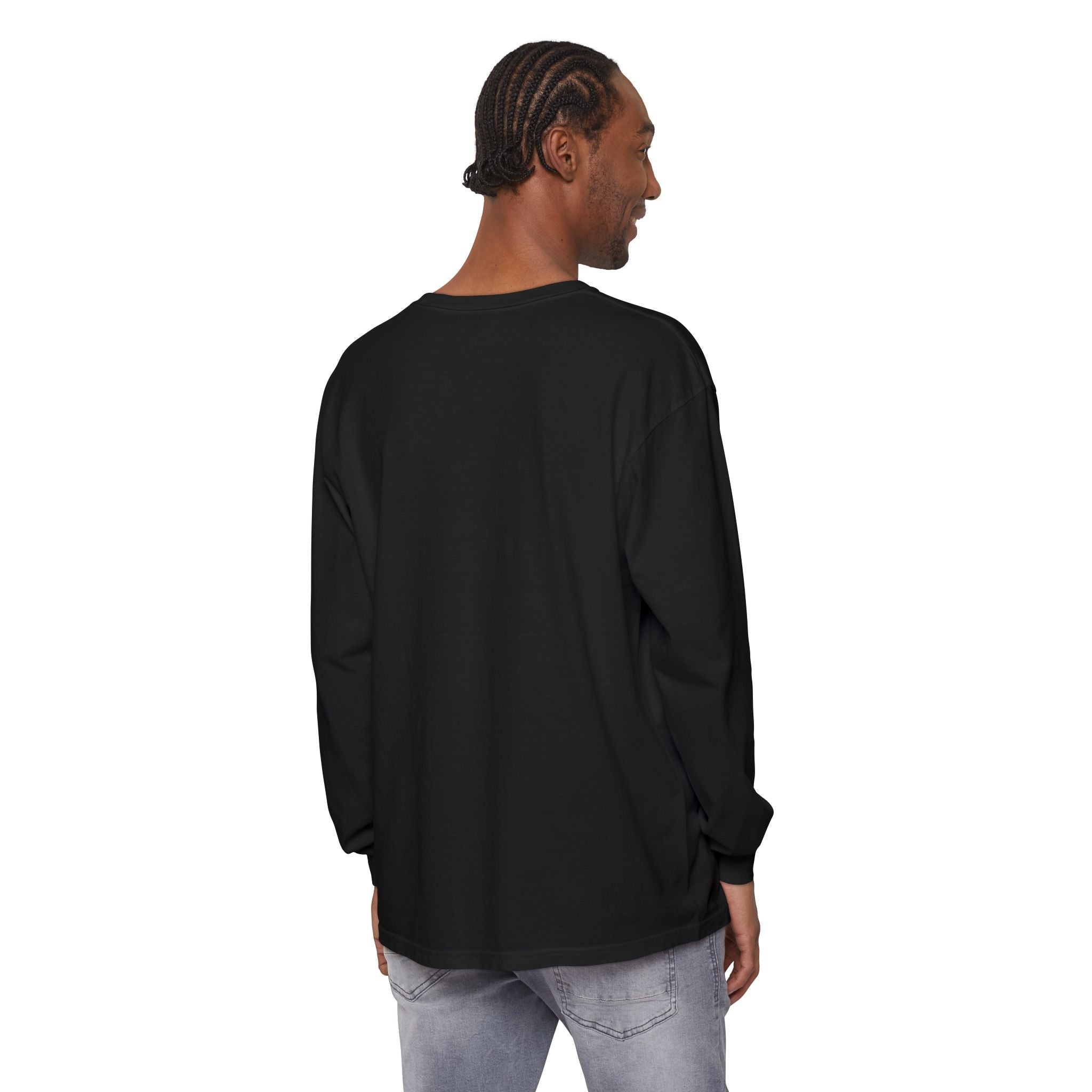 Beware of Dad Watching 24/7 Pitbull Graphic Long Sleeve Tee