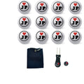 Personalized Custom Golf Balls Beautiful Red Heart Designs | Multiple Designs Monogrammed Golf Gifts & Accessories. Includes Golf-Balls,Towel,Divot.