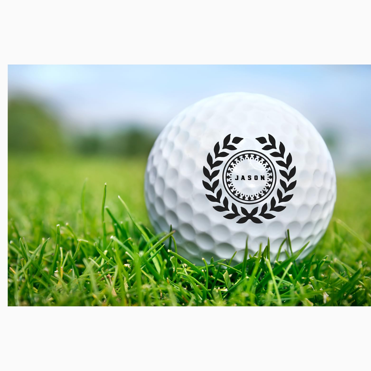 Personalized Custom Golf Balls Beautiful Shield Royalty | Multiple Designs Monogrammed Golf Gifts & Accessories. Includes Golf-Balls,Towel,Divot.