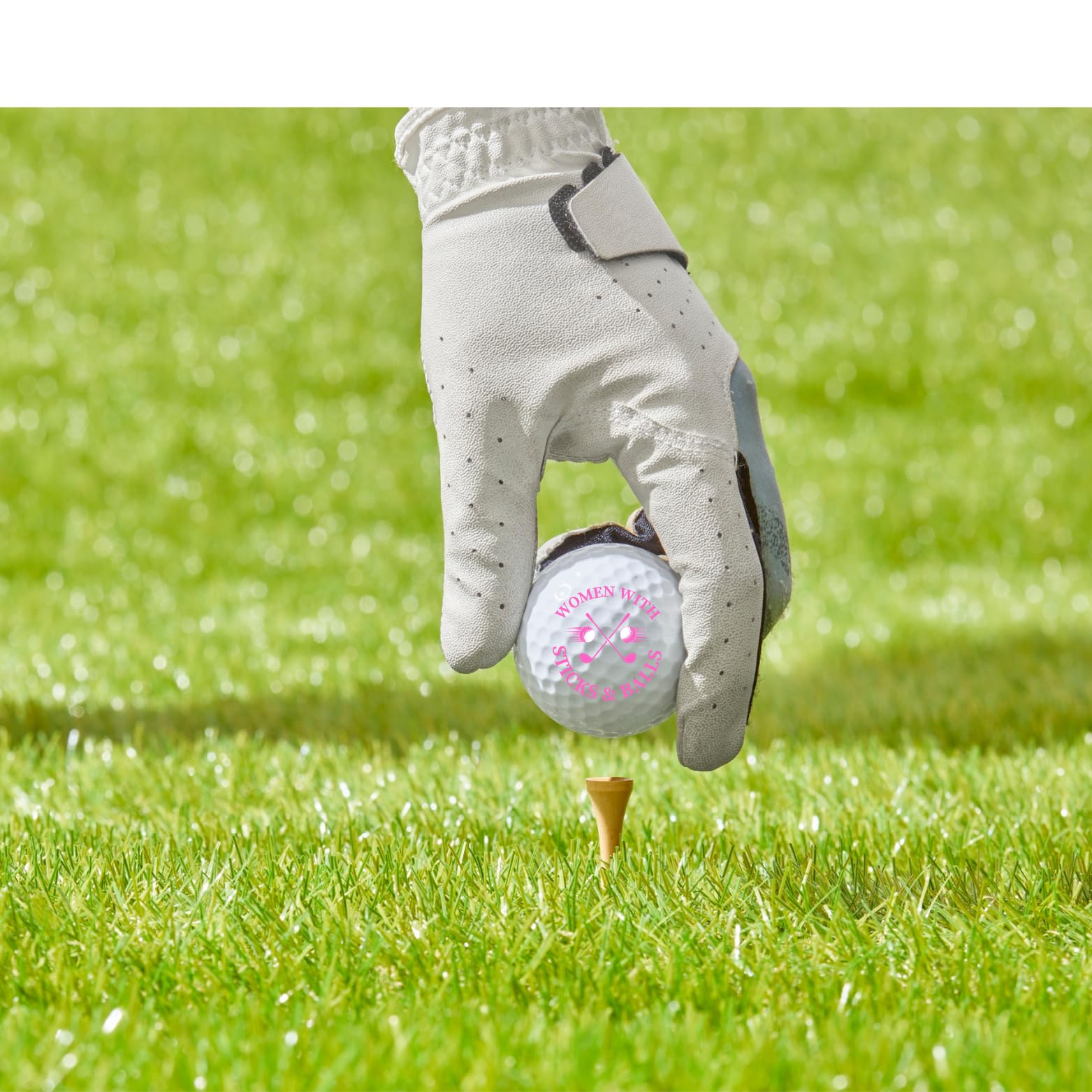 Golf Balls - Women with Sticks & Balls Gift Set - Includes 18 Golf Balls, Ideal for Birthdays, Mother's Day, Xmas, Holidays and More for Your Crazy Golfer (18)